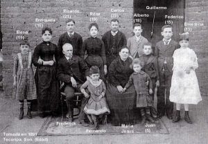 Frederick Platt y familia, 1891